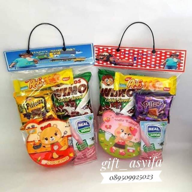 

Paket Souvenir bingkisan parcel goodie bag ulang tahun aqiqah hajatan ultah murah