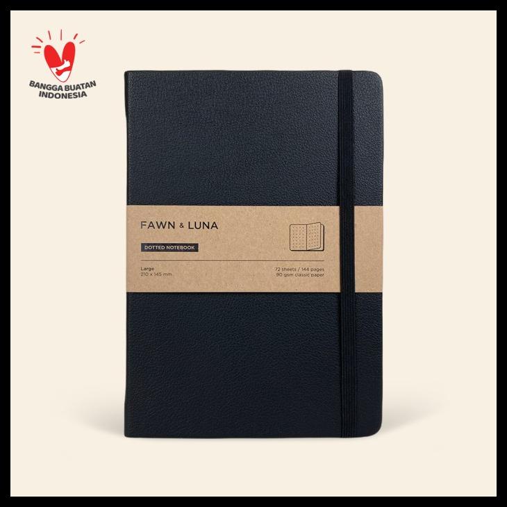 

SALE NOTEBOOK / JOURNAL A5 LARGE - PEBBLE BLACK - BUKU JURNAL / AGENDA SALE