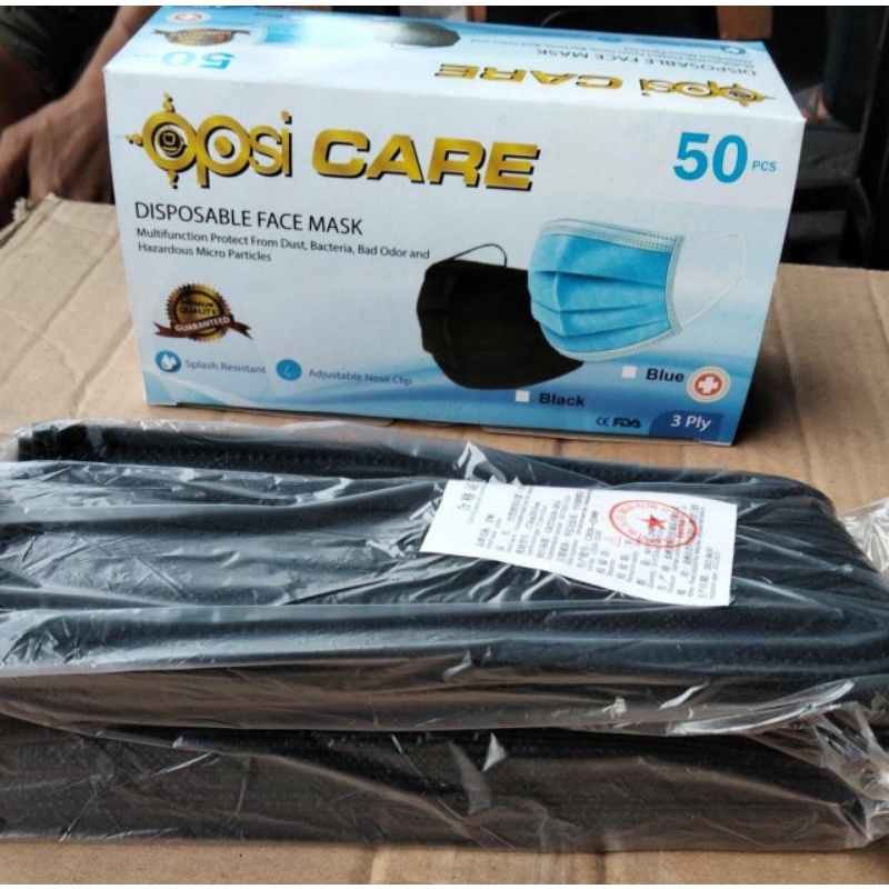 MASKER 3PLY HITAM MASKER 3 PLY HITAM / MASKER HITAM MASKER KESEHATAN