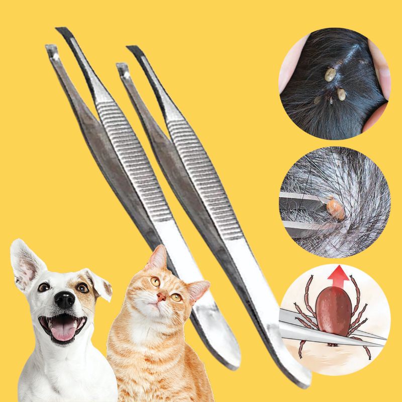 Pinset Jepitan Kutu Kucing Anjing Alat Jepit Kutu Alat Penghilang Kutu Kucing Anjing