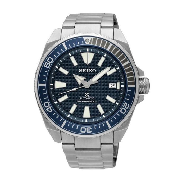 Jam Tangan Pria Seiko Prospex SRPF01K1 Samurai Divers Blue Dial