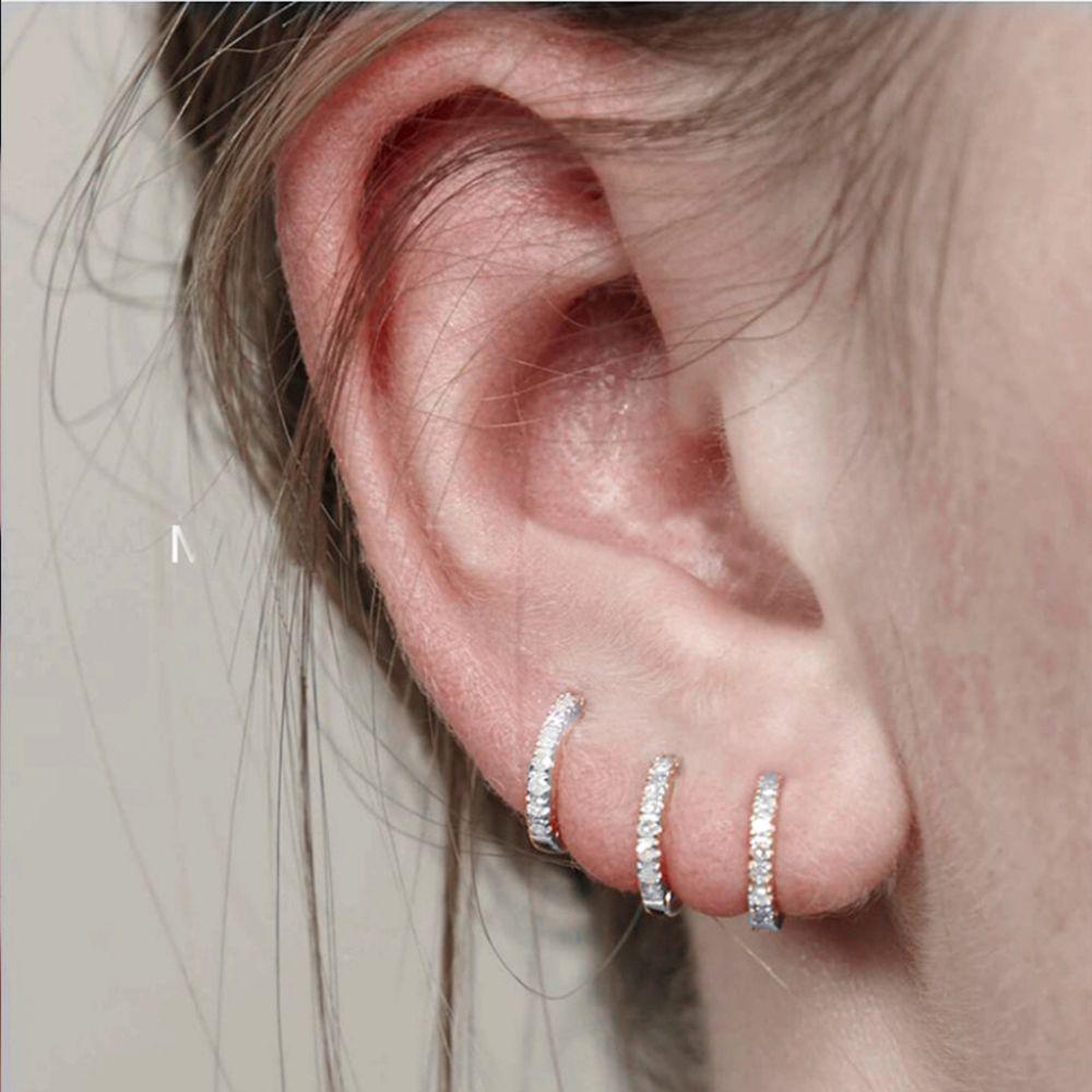 Lily Warna-Warni CZ Anting Wanita Pria Fashion Perhiasan Cincin Hidung Helix Tulang Rawan Tragus Perhiasan Tubuh Daith Keong Snug CZ Tindik Telinga