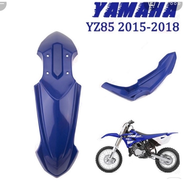 Spakbor Depan Yz 85 New Biru , Putih , Hitam , tosca - Spakbor depan merk X crossbone