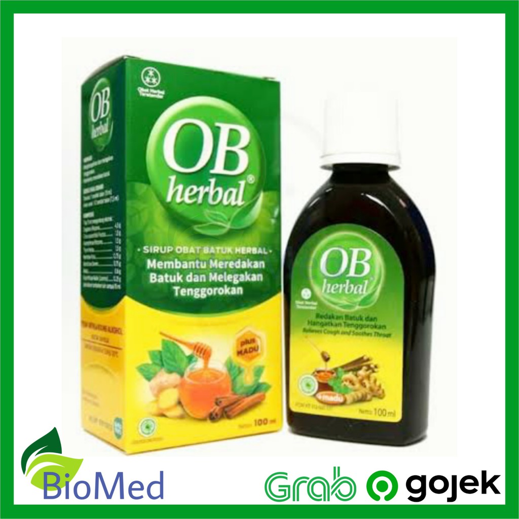 OB HERBAL 100 ml - Obat Batuk Berdahak dan Melegakan Tenggorokan