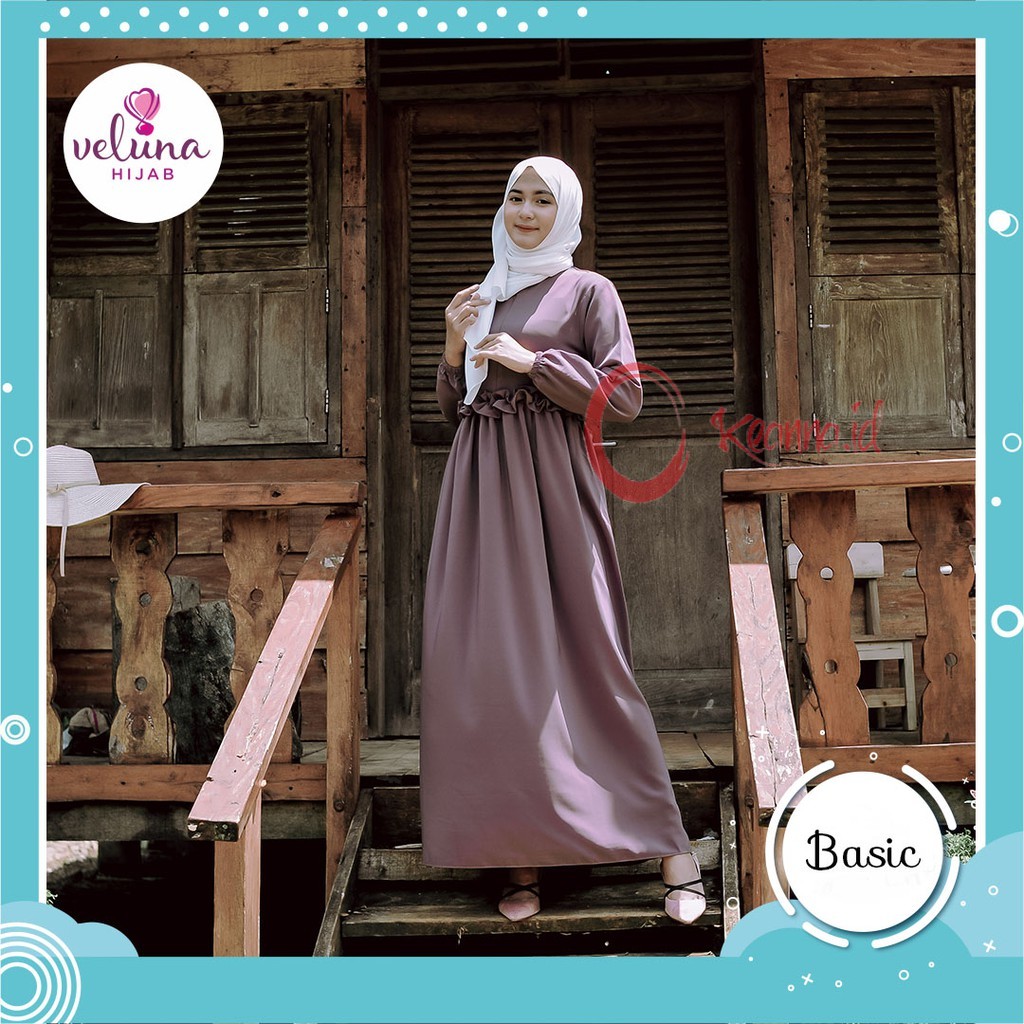 GAMIS BRUKAT GAMIS PERNIKAHAN GAMIS PESTA GAMIS BROKAT Dress Pesta Dress Muslim Veluna Jasmine VL