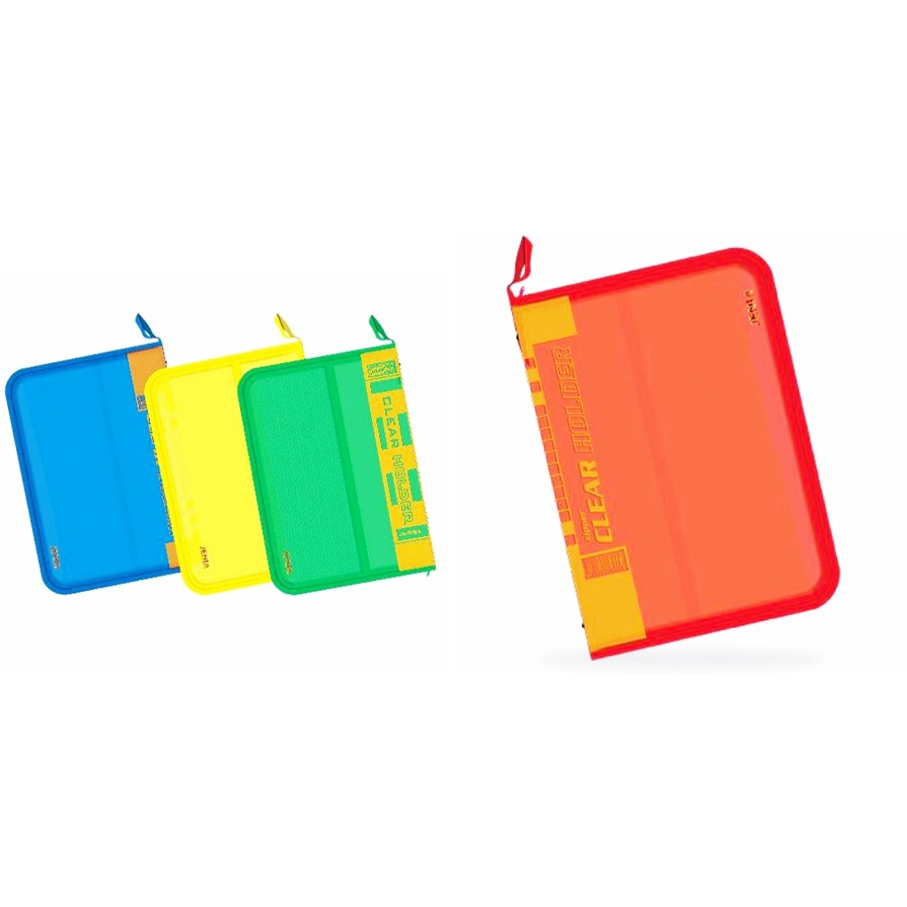 

Jenia Map Zipper Clear Holder