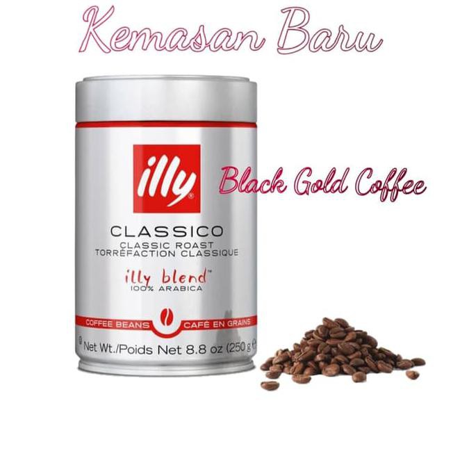 

UQID COFFEE ILLY MEDIUM ROAST BEAN ESPRESSO 250 GRAM BIJI KOPI ROASTED 43TM