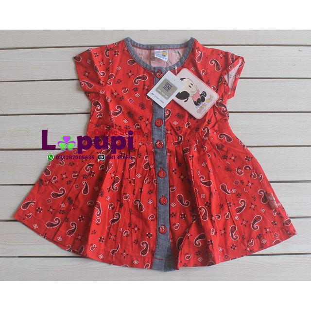 D213 Baby Olive Oyl Dress Merah Teripang