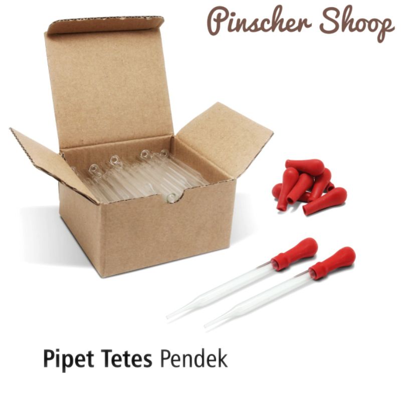 Pipet Kaca Pipet Tetes Transfer / Pcs