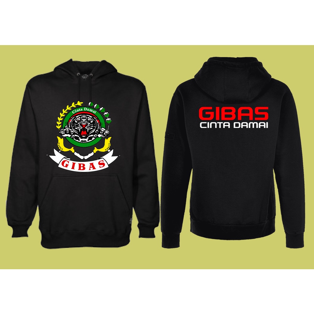 HOODIE GIBAS CINTA DAMAI SWEATER ORMAS GIBAS CUSTOM