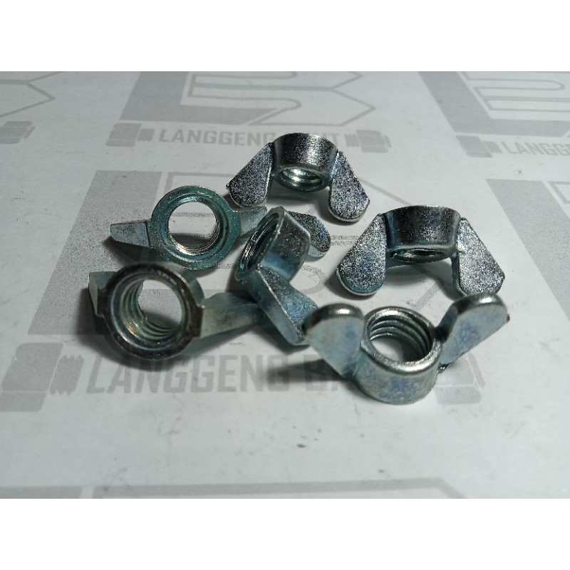 Mur Kupu Drat Kasar 3/8 / Wingnut 3/8 / Mur Kuping 3/8