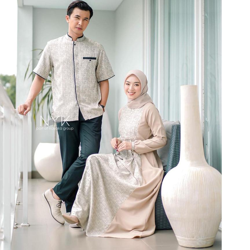 PROMOSI  9.9 SARIMBIT GAMIS COUPLE ZIYA - COUPLE GAMIS MUSLIM KEKINIAN - GAMIS REMAJA MUSLIMAH - SET