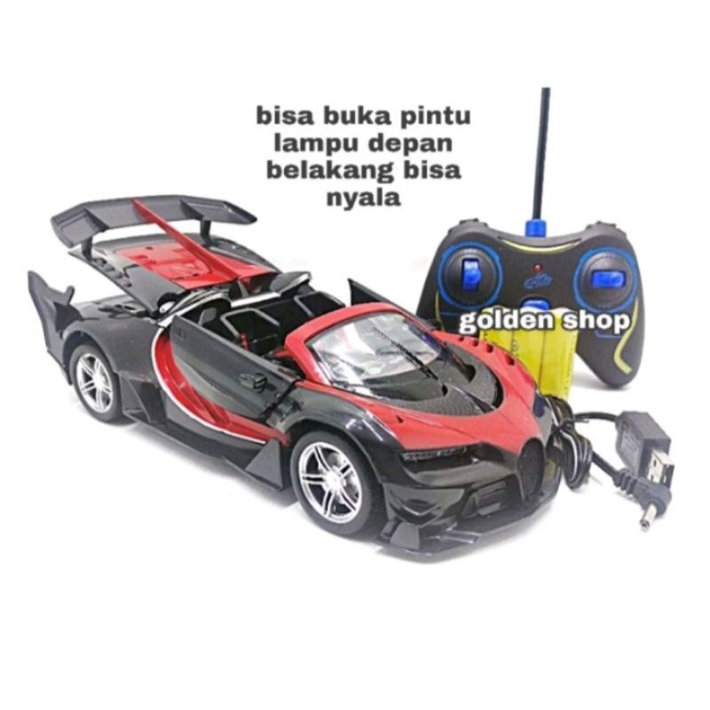 Mobil Remote Control Lamborghini Buka Pintu Cas 1:18 Mobil RC Buka 3 Pintu Charger