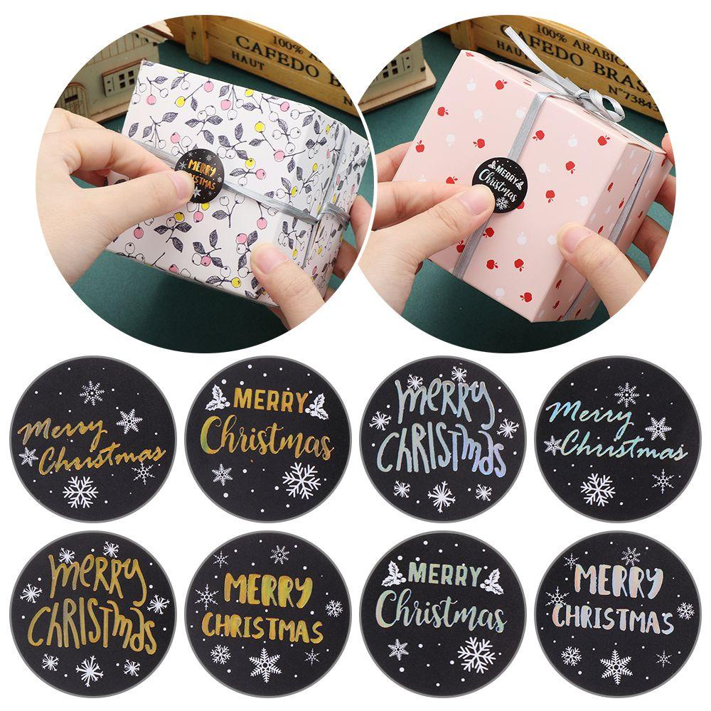 Preva 500 Pcs Natal Stiker Nikmat Pernikahan Perlengkapan Pesta Baking Hiasan Festival Dekorasi Penyegelan Craft Merry Christmas