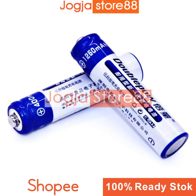 Jual Baterai/Batre AAA | Rechargeable NiMH 1250mAh 2 PCS | Shopee Indonesia