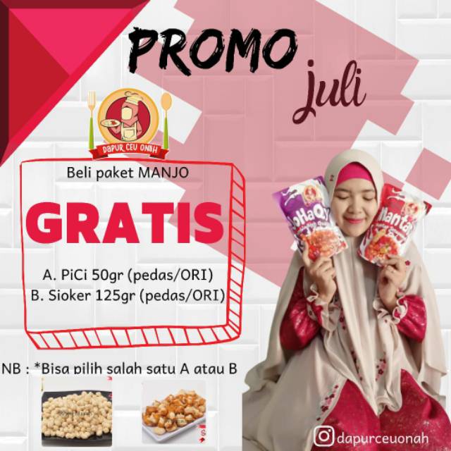 

Paket Manjo Free Cemilan by Dapur Ceu Onah