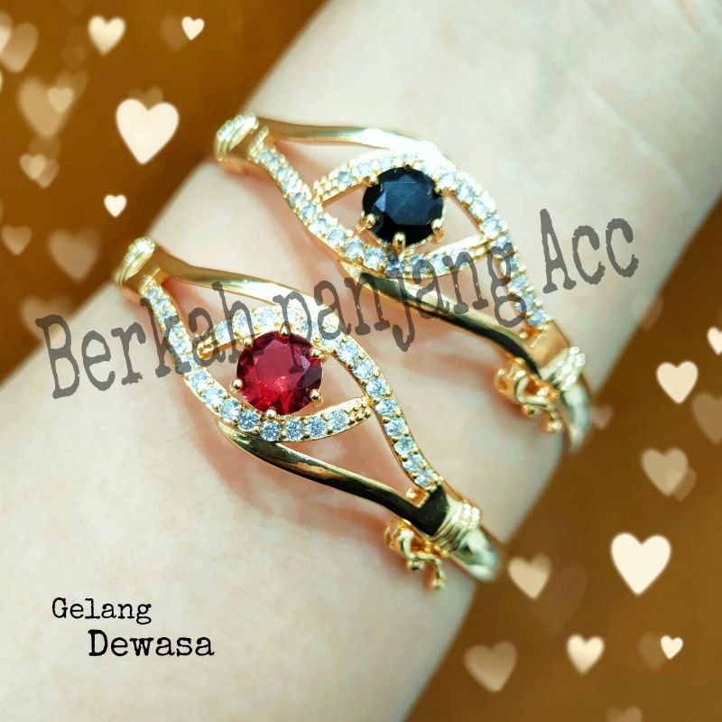 GELANG BANGKOK CANDI DIAMOND WARNA PERHIASAN KOREA ANTI KARAT DAN ANTI LUNTUR BERKUALITAS