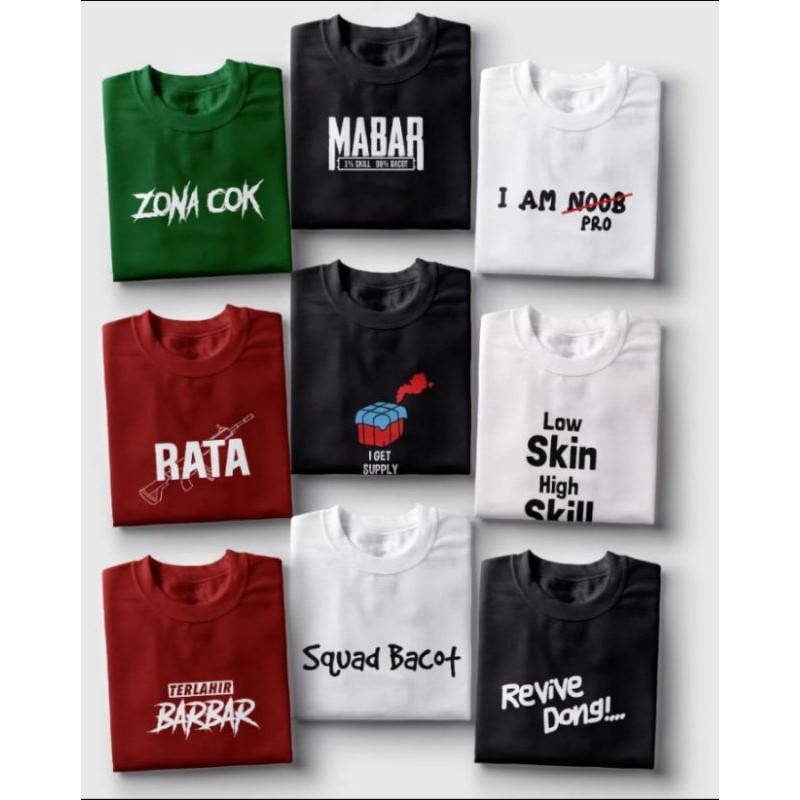 Kaos Pria / Kaos Distro / Kaos Pubgm