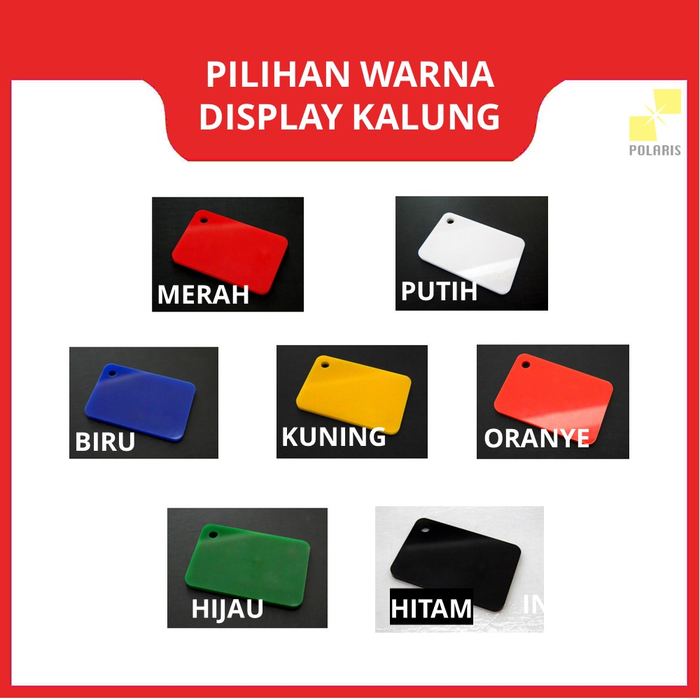 DISPLAY STAND KALUNG ACRYLIC - PAJANGAN ETALASE PERHIASAN TEMPAT KALUNG - DISPLAY MINI KALUNG AKSESORIS AKRILIK