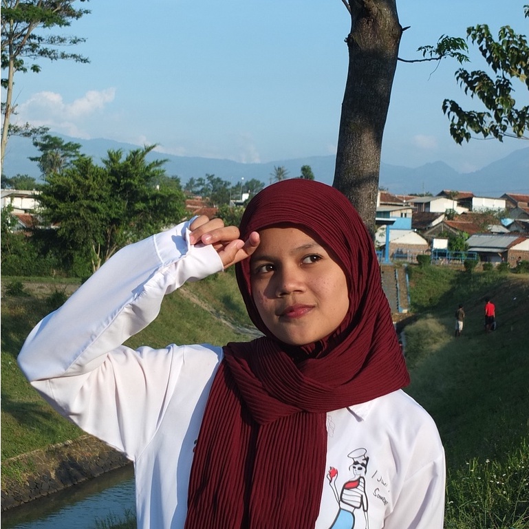 DISKON.! Pashmina FULL PLISKET || Pleated Shawl-Marun