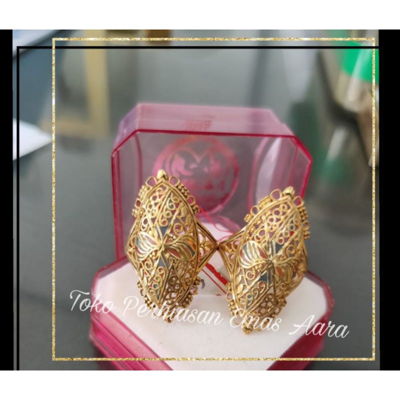 Cincin Emas 375 Mancung Krawang Dubai