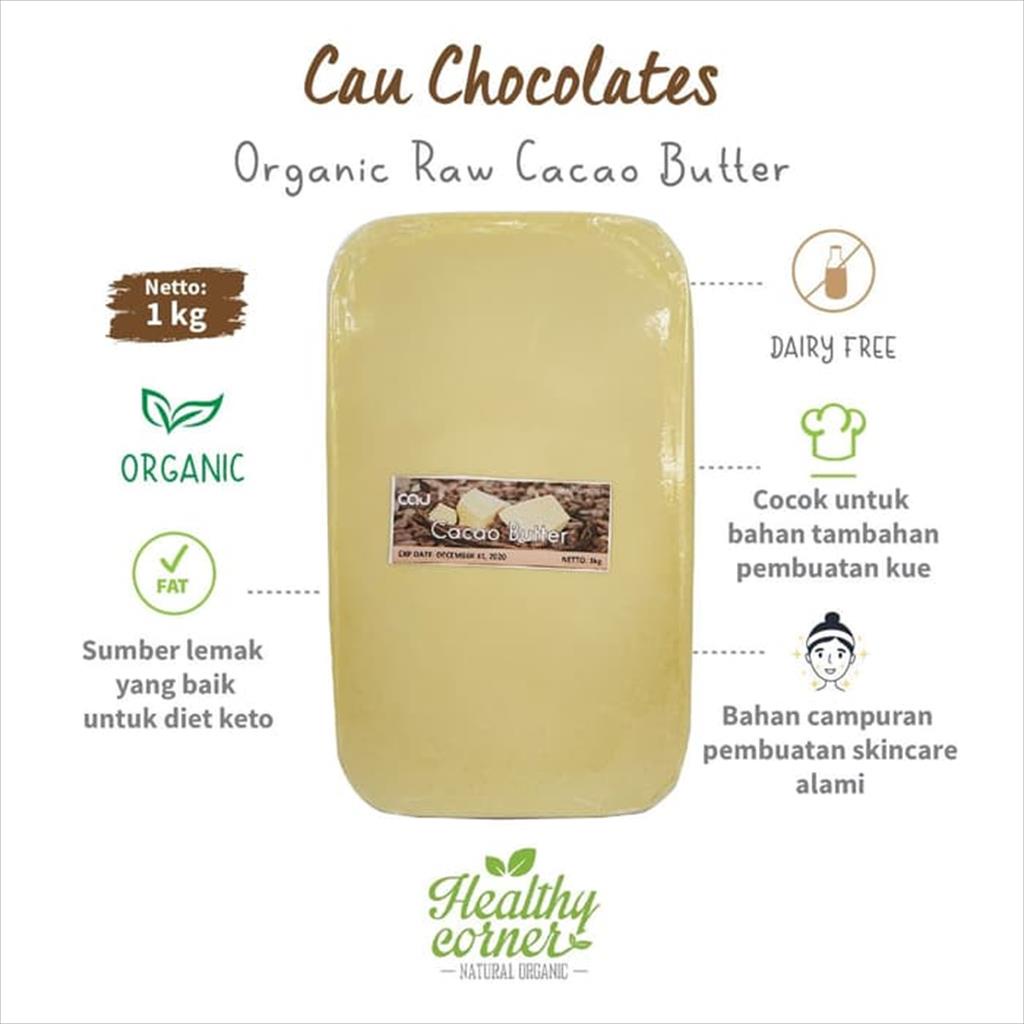 

Organic Cacao Butter Mentega Kakao 1 Kg - Cau Chocolates