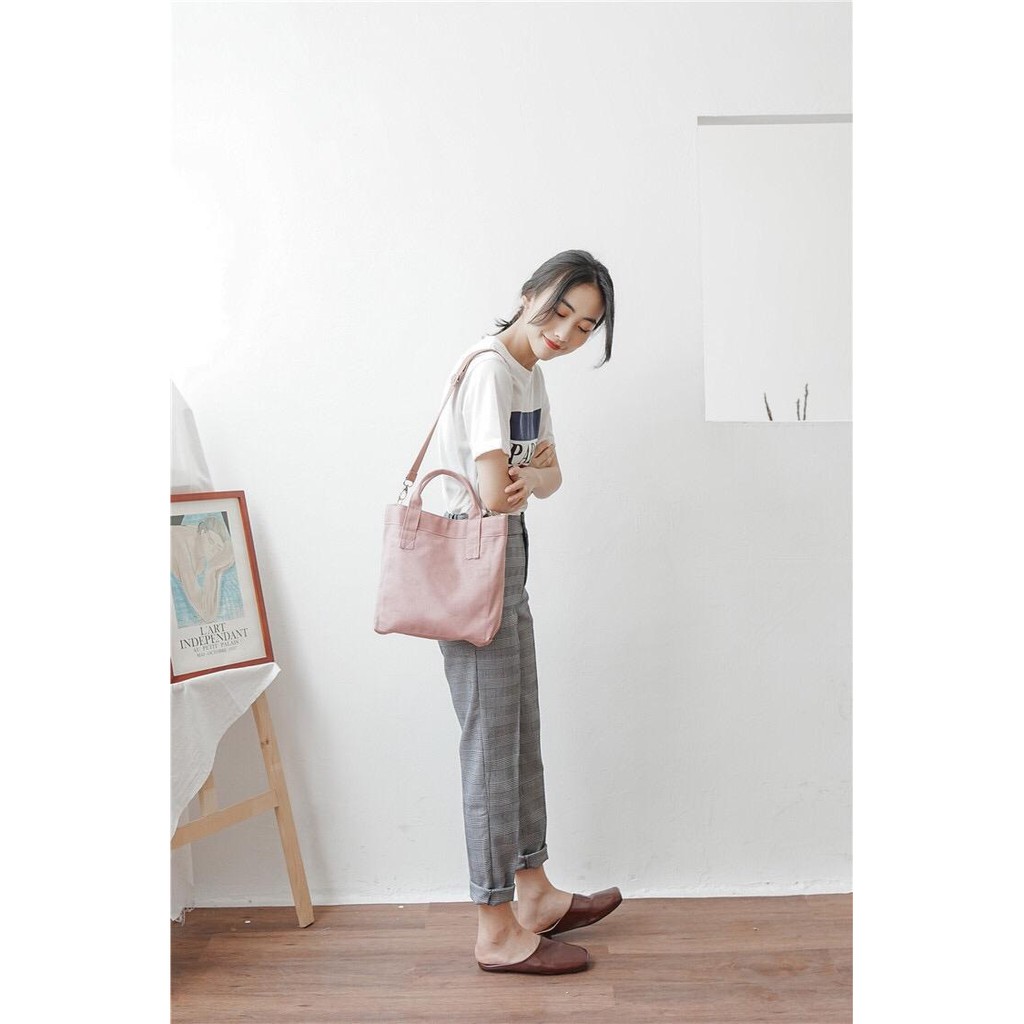 Tas Kanvas Wanita High Quality Import Woman Shoulder Bag - MS201