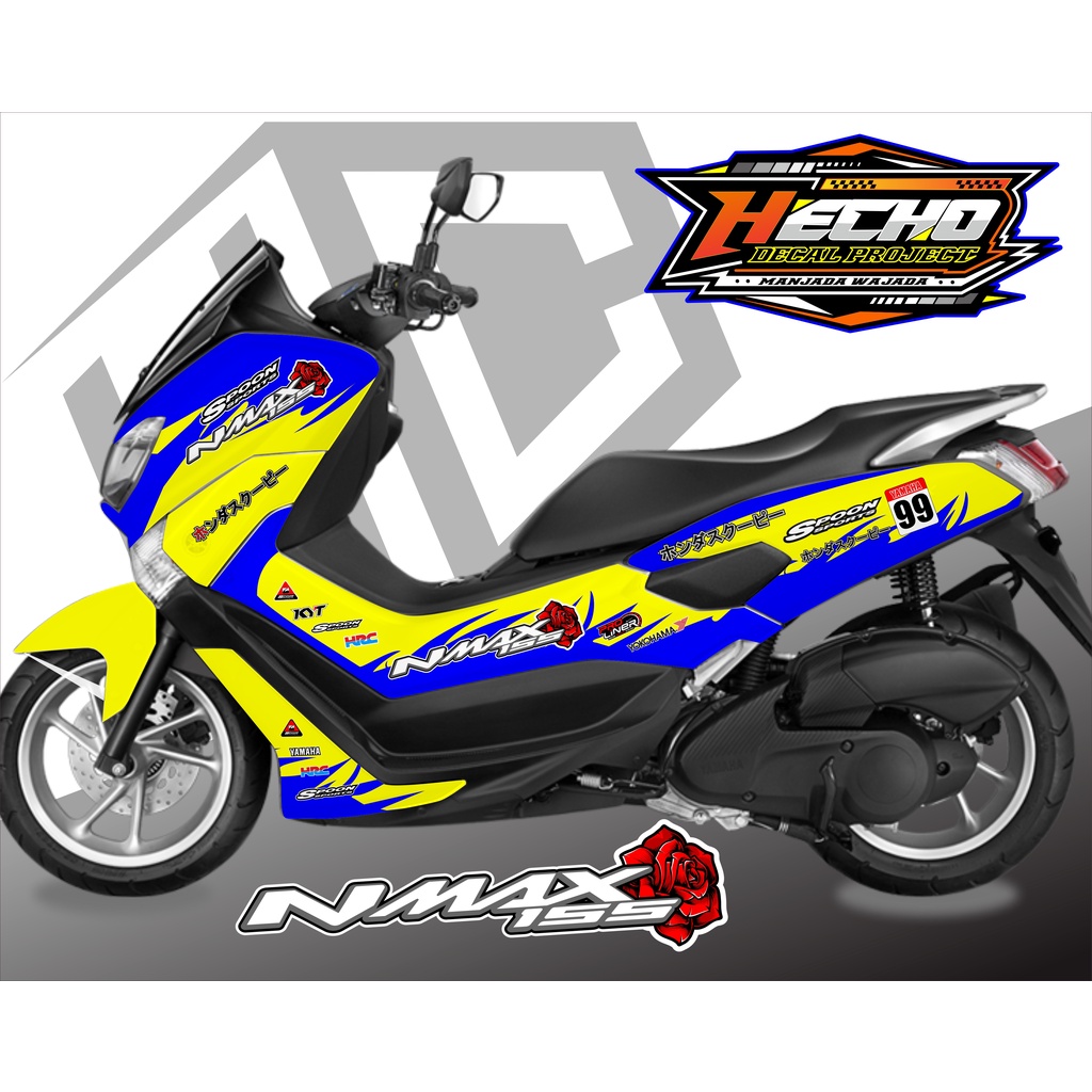 DECAL NMAX OLD FULL BODY - STIKER DEKAL OLD NMAX FULL BLOK SPOON