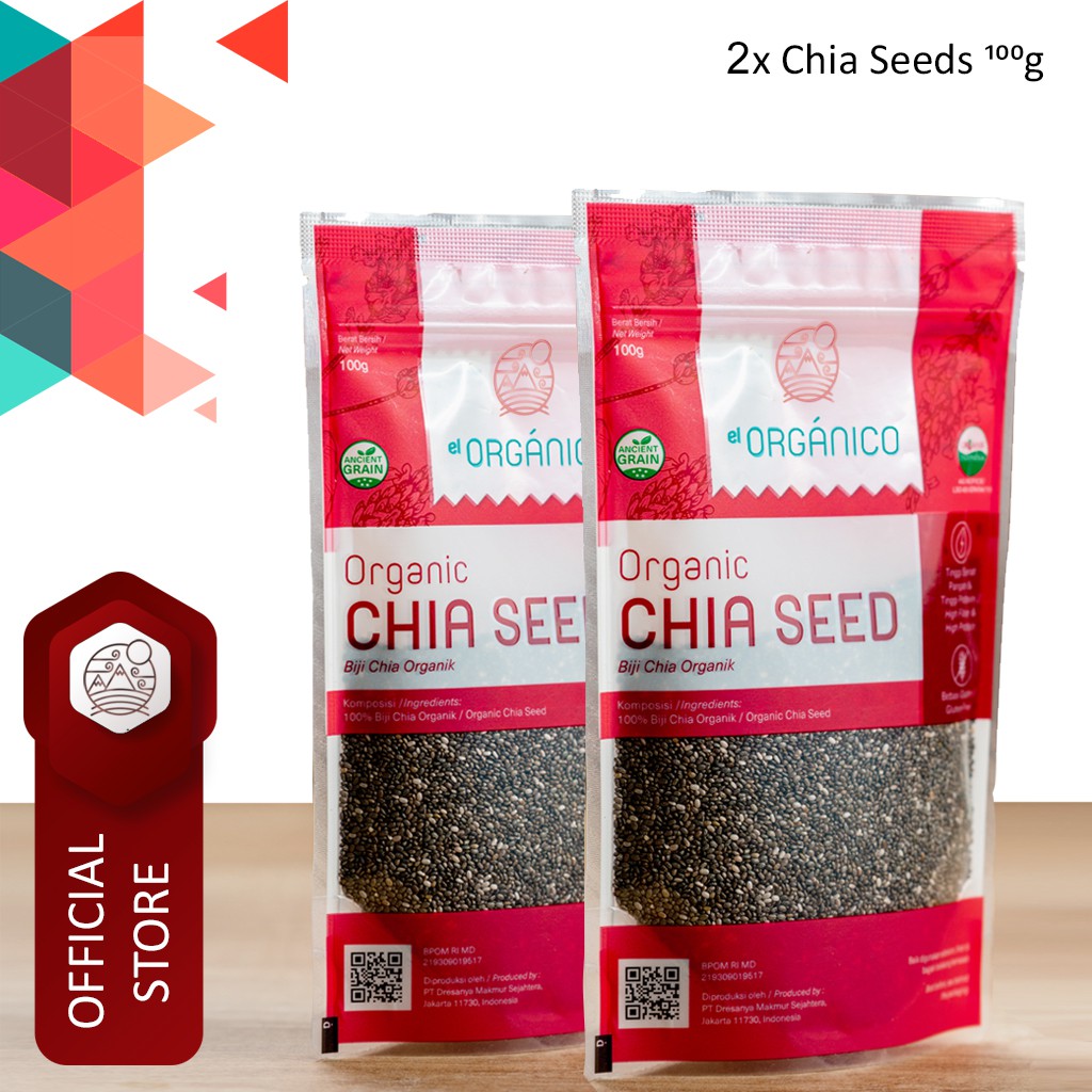 

Chia Seed Organic El Organico 100gr (Double Pack)