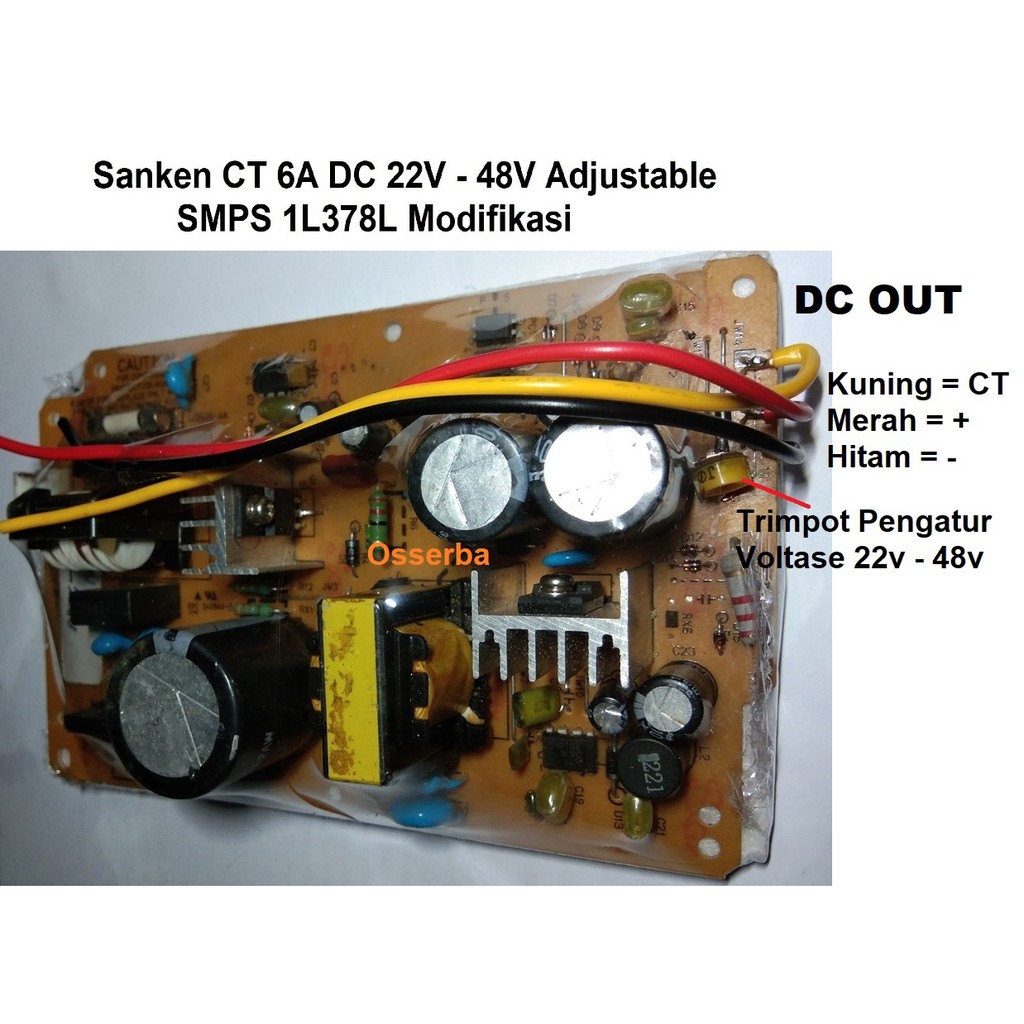 Sanken SMPS AC 220v to DC 24v 42V 6A  Switching Power Supply CT & Non CT Psu 1L378
