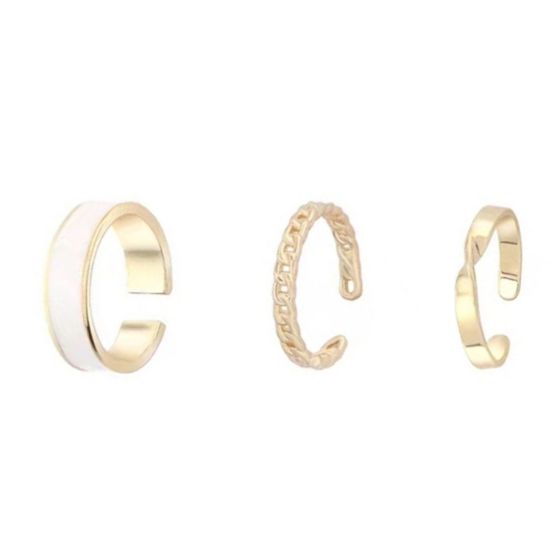 Three-piece Ring Accessories Fashion Personality Simple Light Luxury