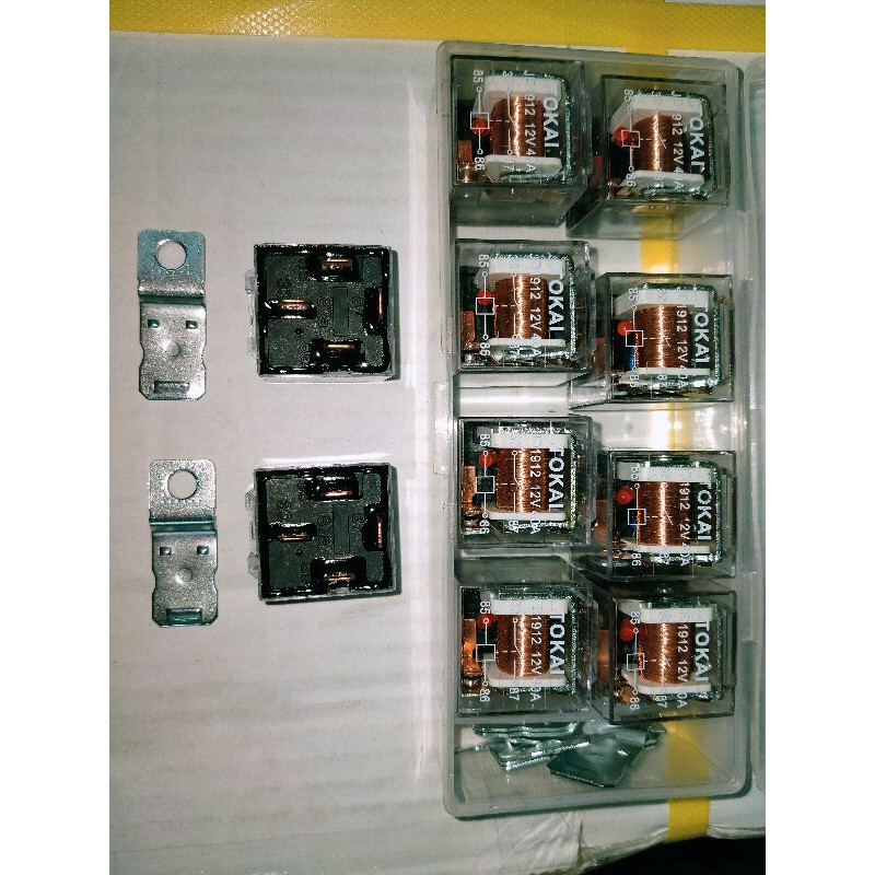 Relay 87A 4K 87A transparan + lampu indikator