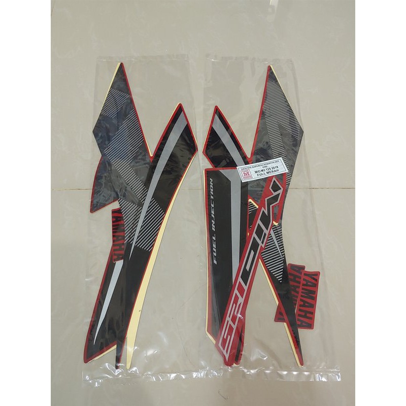 Stiker Bodi & Lis Body & Striping Mio M3 2018 Full Merah