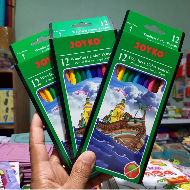 Pensil warna joyko 12 warna panjang CP-103