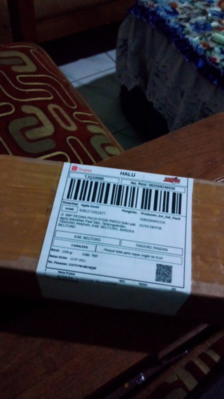 Ice Pack Bata / Ice Pack Kotak / Blue Ice Gel Pack Pengganti Dry Ice