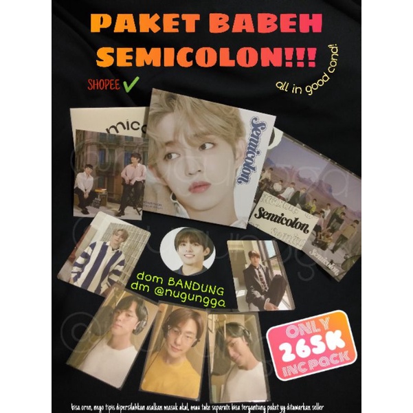 ALBUM SEMICOLON SCOUPS DIGIPACK MINGYU DINO PHOTOCARD DOKYEOM