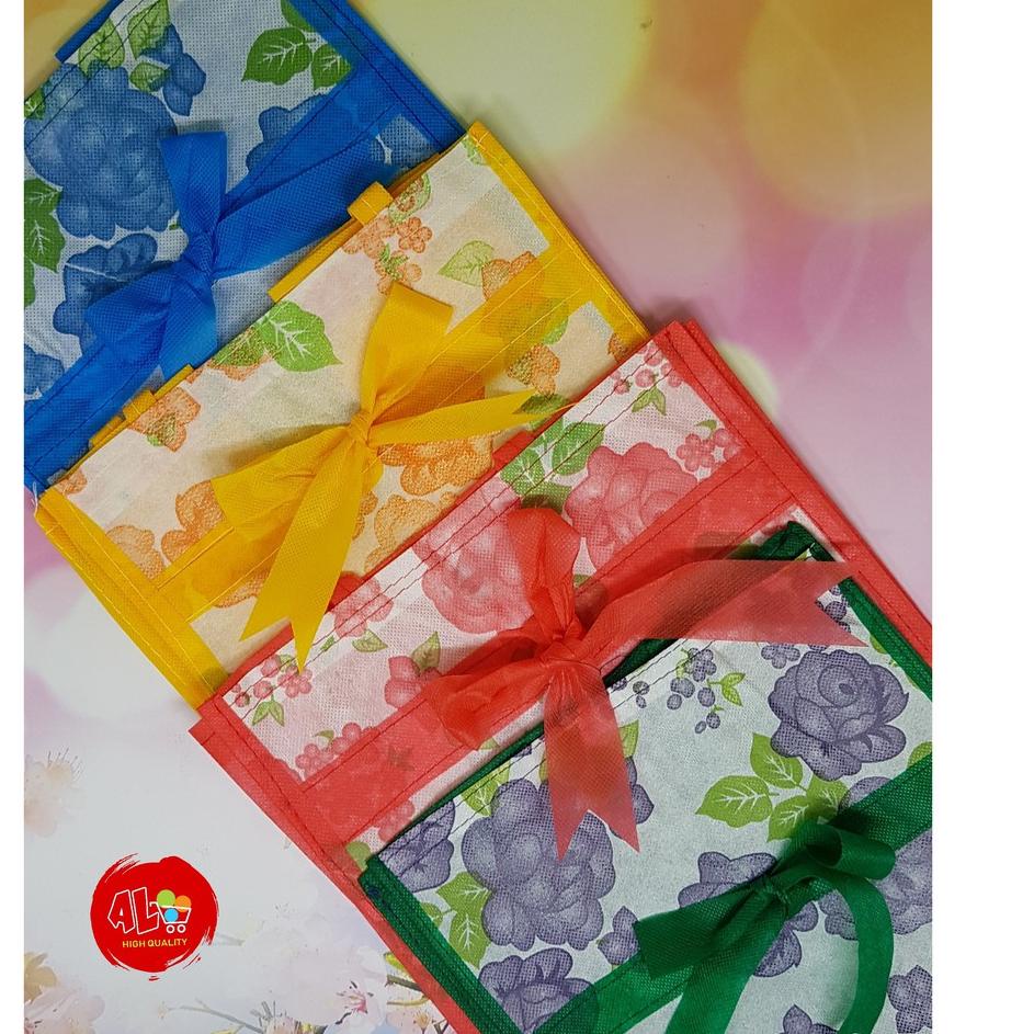 

Harga Bersahabat 12bh Tas kain pita untuk dus / box makanan goodie bag acara hajatan syukuran 66R..