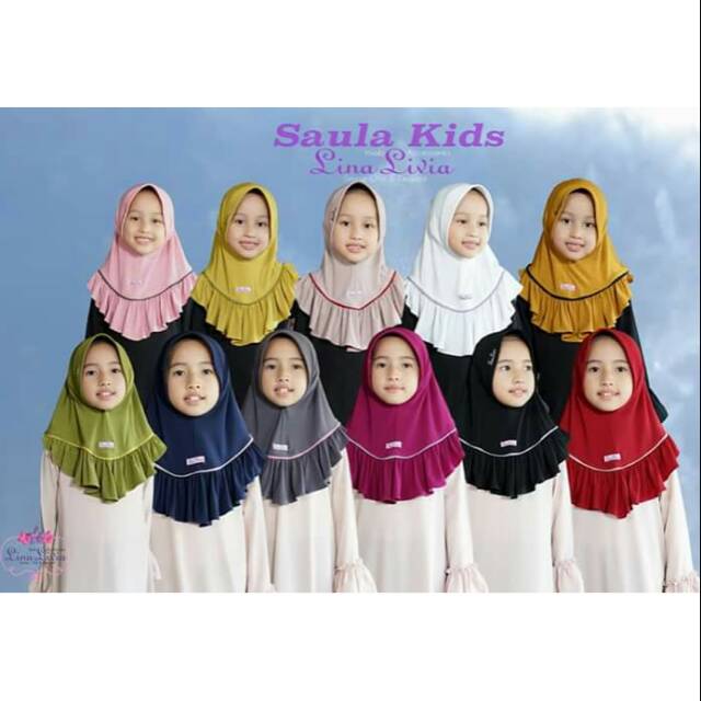 Linalivia hijab instan anak Saula kids