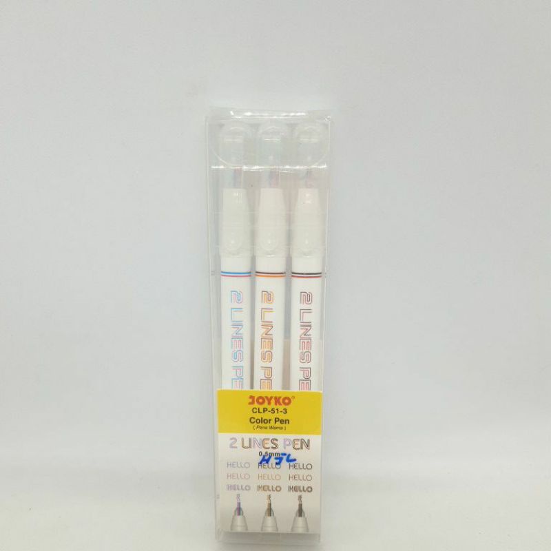 

Color 2 Lines Pen Pulpen Pena Warna Joyko CLP-51-3