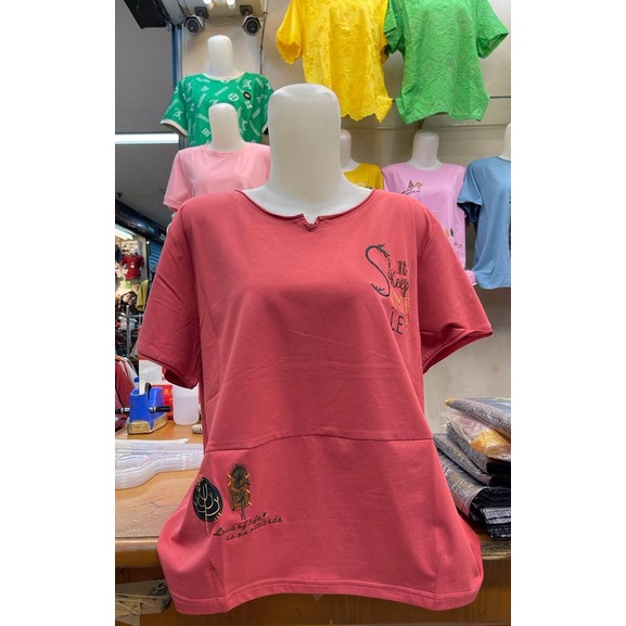 Kaos Wanita Bordir Import Atasan Kaos Wanita variasi Bordir Kualitas Super
