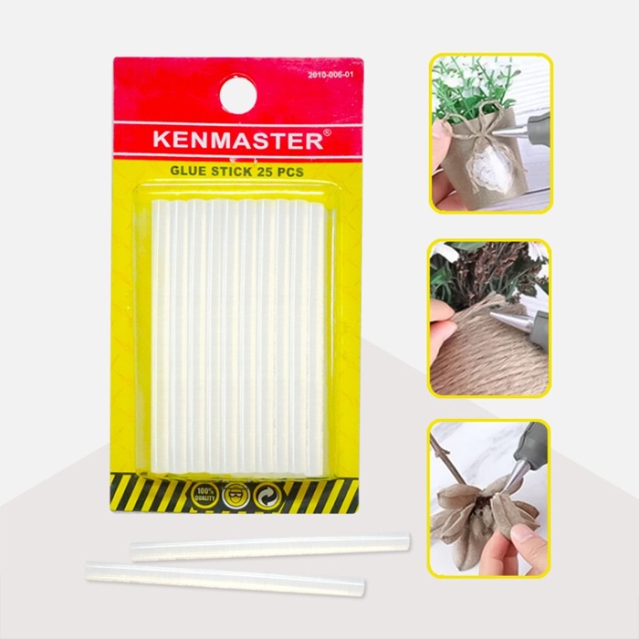 Lem Stik Kecil  Isi 25 pcs - Kenmaster Isi Refill Lem Bakar Glue Gun Stick