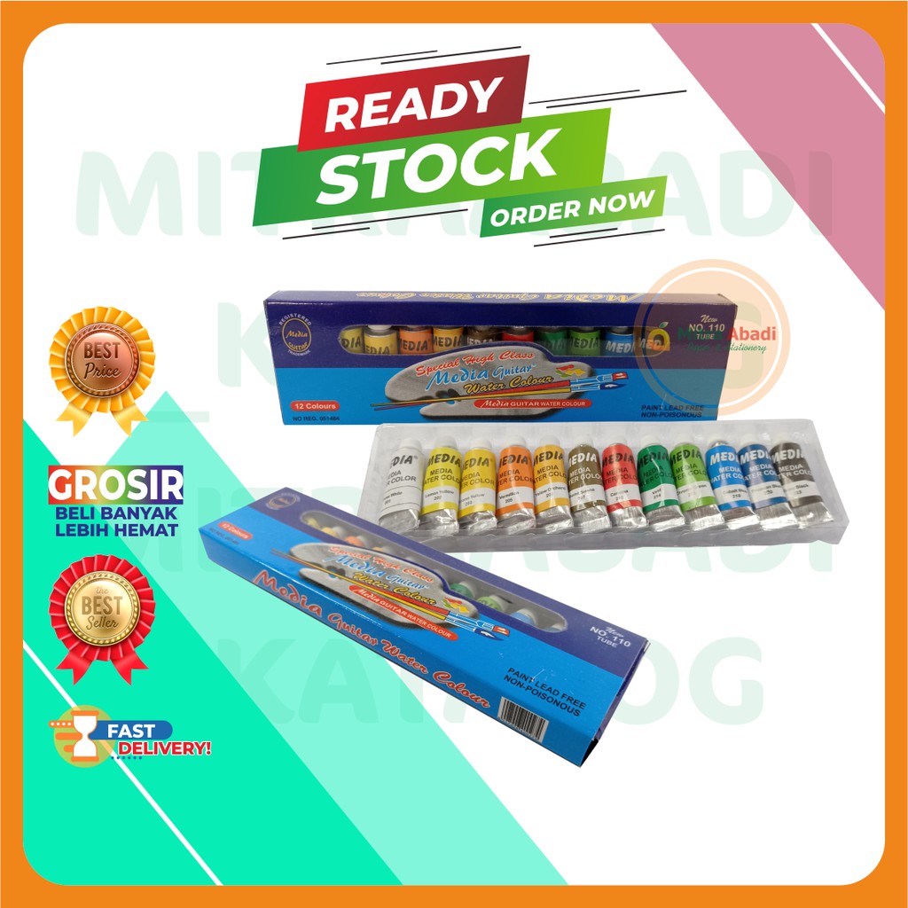 

Cat Air Media Guitar 110/Water colour/mewarnai | MEDIA GUITAR WATER COLOR 110
