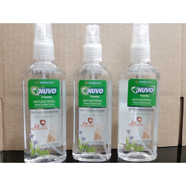 Nuvo Hand Sanitizer Spray Hijau 85ml untuk JawaBali saja