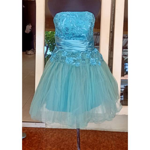 Party dress gown dress... Blue dress