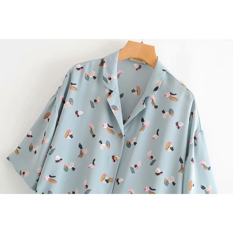 [baju wanita korea]  Baju Atasan Kemeja Wanita Korea Import Putih Jumbo