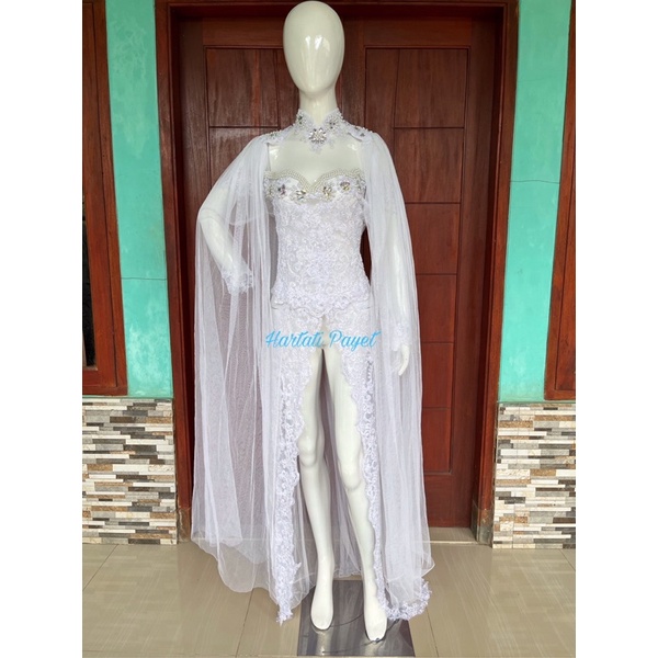 Kebaya Akad Full Payet / Kebaya Akad Sayap Pundak / Kebaya Akad Nikah / Gaun Pengantin