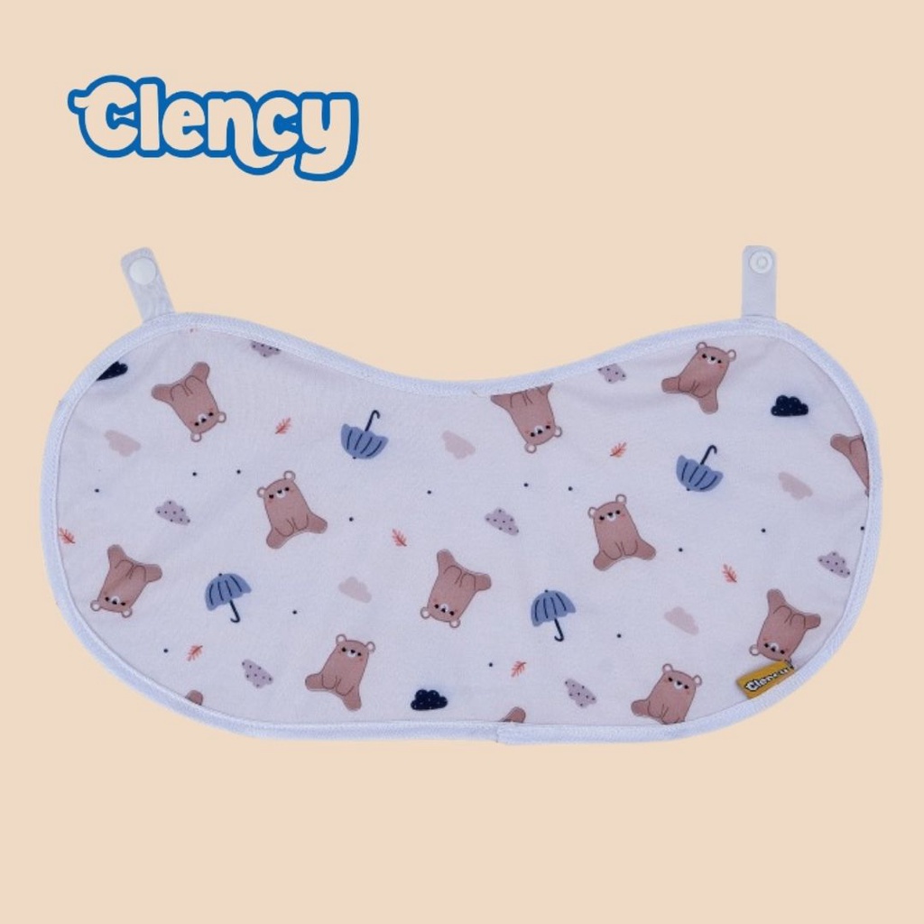 Burb Cloth Tatakan Pundak / tatakan sendawa Burp / Burp bib baby / celemek bayi / tatak iler bayi Clency CLB1011 / CLB1012