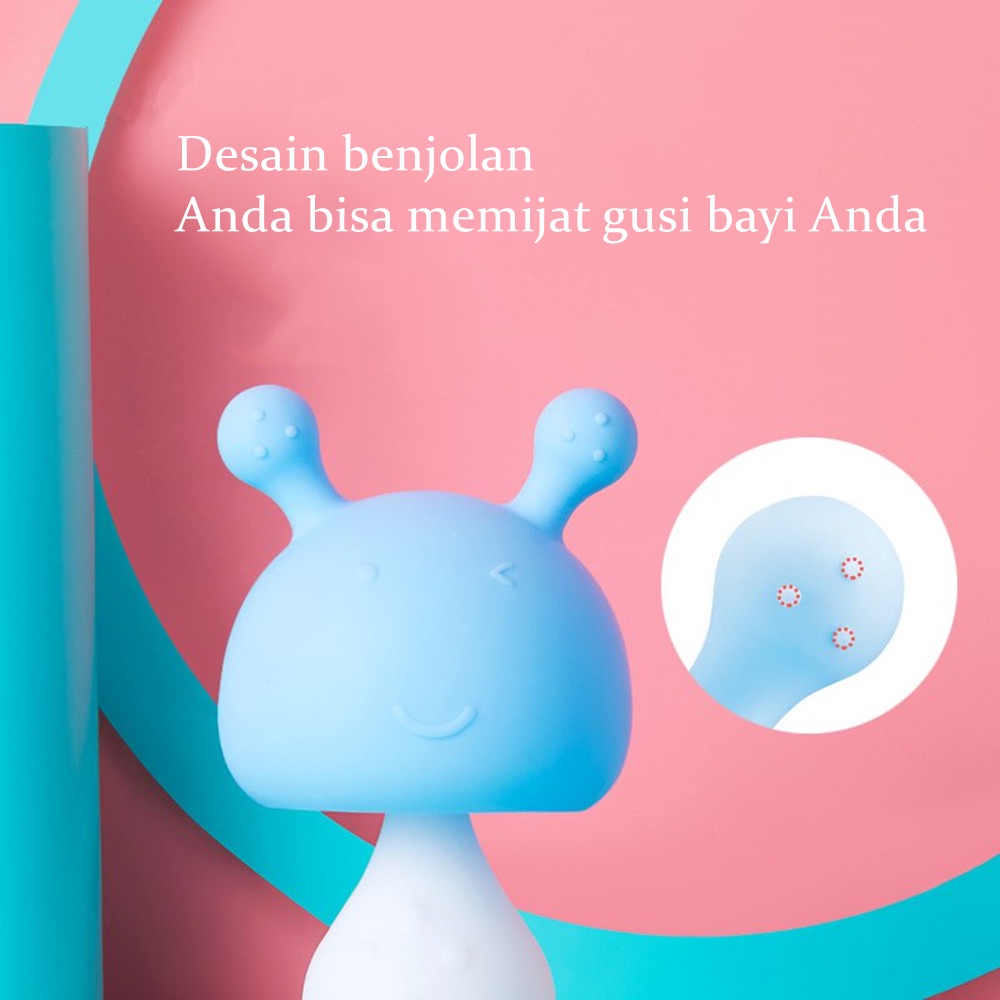 Mamibayi Mainan gigitan bayi bentuk lucu teether rattle bayi desain suction cup