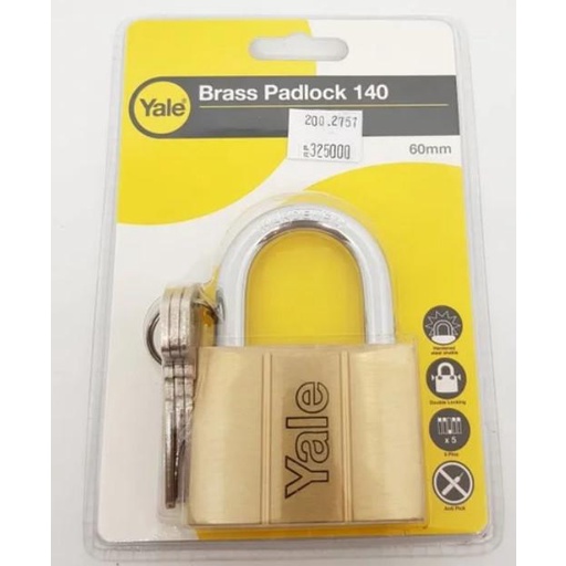 Gembok Gembok Padlock Yale 60Mm / Yale 60 / Yale Essential 60 Ye1/60/132/1