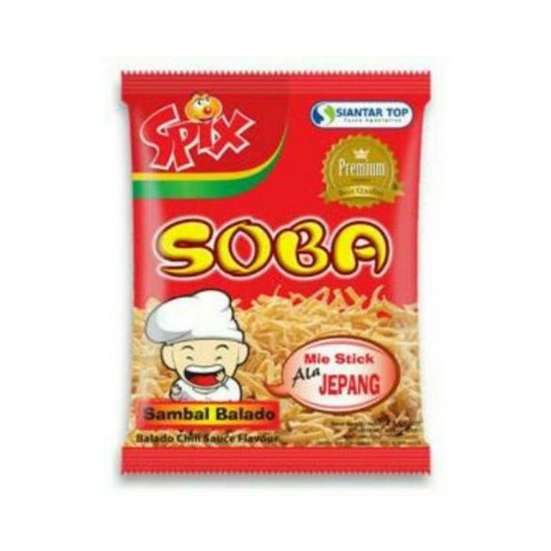 

TERMURAH Soba Mie Premium Balado 21 gr - Soba Mie Premium Ayam Bakar - Cemilan Mie